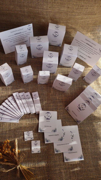 Kit para 2 Banheiros/toalete - Rótulo e Caixinhas