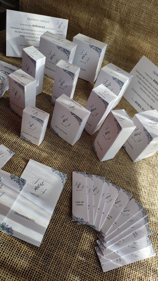 Kit para 2 Banheiros/toalete - Rótulo e Caixinhas