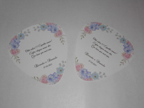 Leque / Ventarola Personalizado para Festas