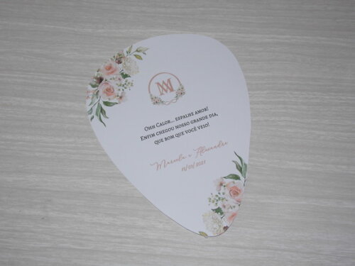Leque / Ventarola Personalizado para Festas
