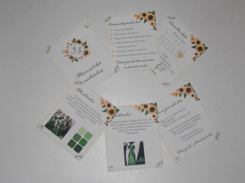 Manual de Padrinhos Mini Cartões - Modelo 2
