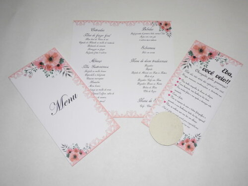 Menu com Agradecimento
