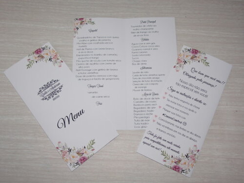 Menu com Agradecimento