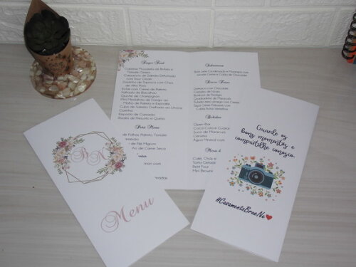 Menu com Agradecimento
