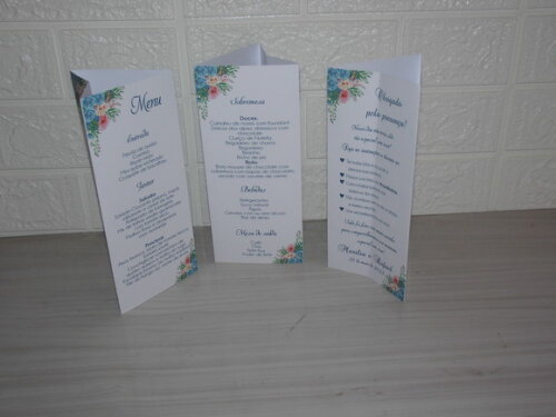 Menu Triangulo / Totem com Agradecimento