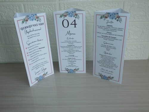Menu Triangulo / Totem com Agradecimento