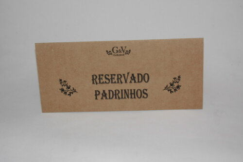 Plaquinhas Rústica para Reserva de Mesa