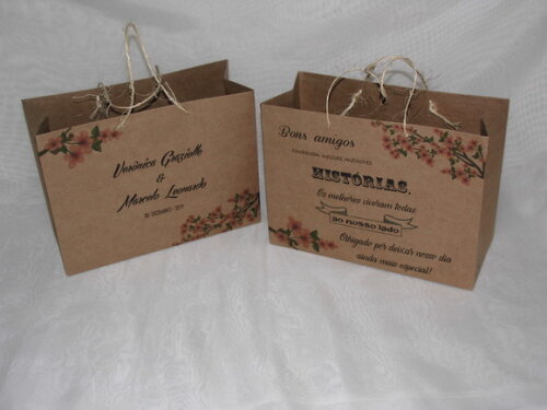 Sacola Rustica Personalizada - Média