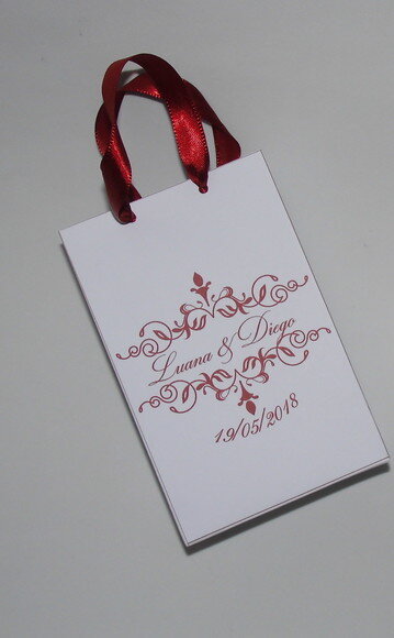 Sacolinha para Lembrancinha -14 cm Alt x 10 cm Larg x 4 cm