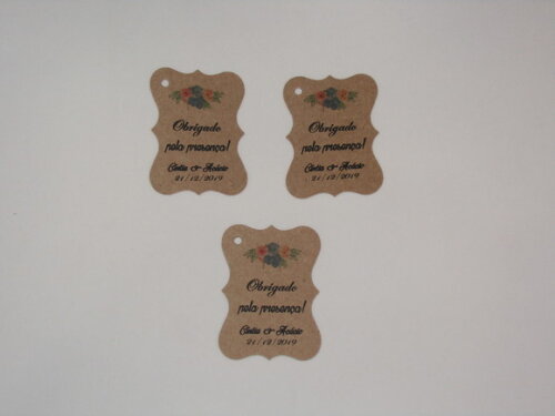 Tag Rustica para Lembrancinhas - Modelo 1