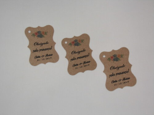 Tag Rustica para Lembrancinhas - Modelo 1