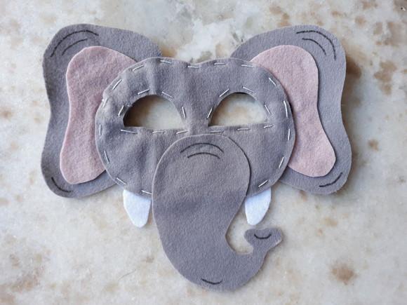 Máscara Feltro Elefante