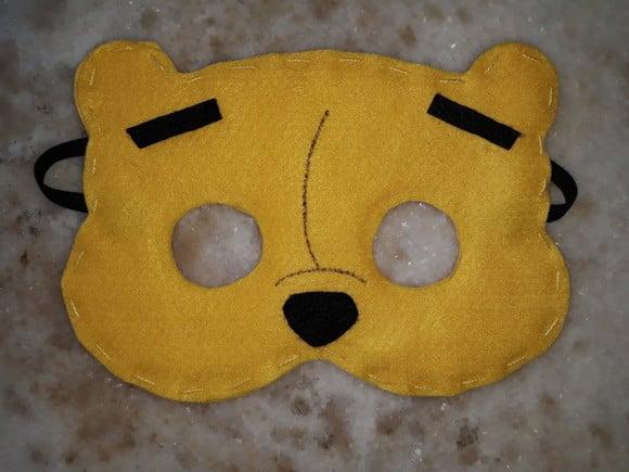 Máscara Feltro Ursinho Pooh