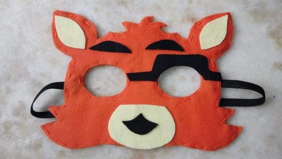 Máscara Feltro do Five Night At Freddys Foxy