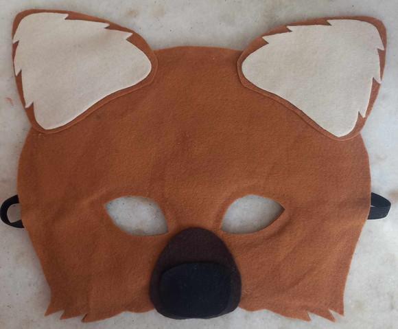Máscara de Feltro Lobo Guará