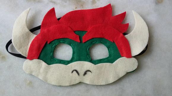 Máscara Feltro Bowser