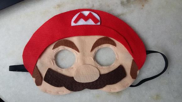 Máscara Feltro Super Mario Bros