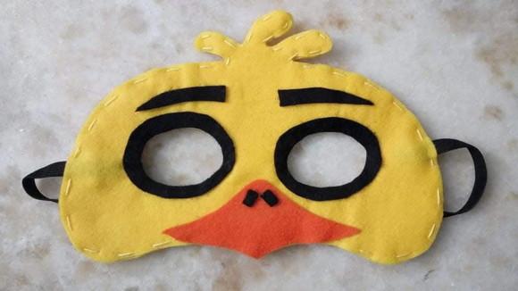 Máscara Feltro Five Night At Freddys Chica
