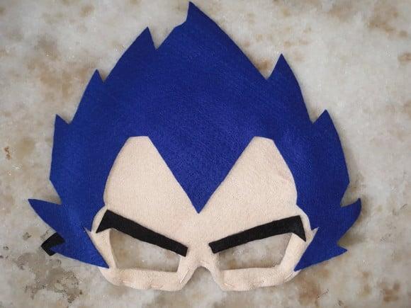 Máscara Feltro Dragon Ball Z Vegeta