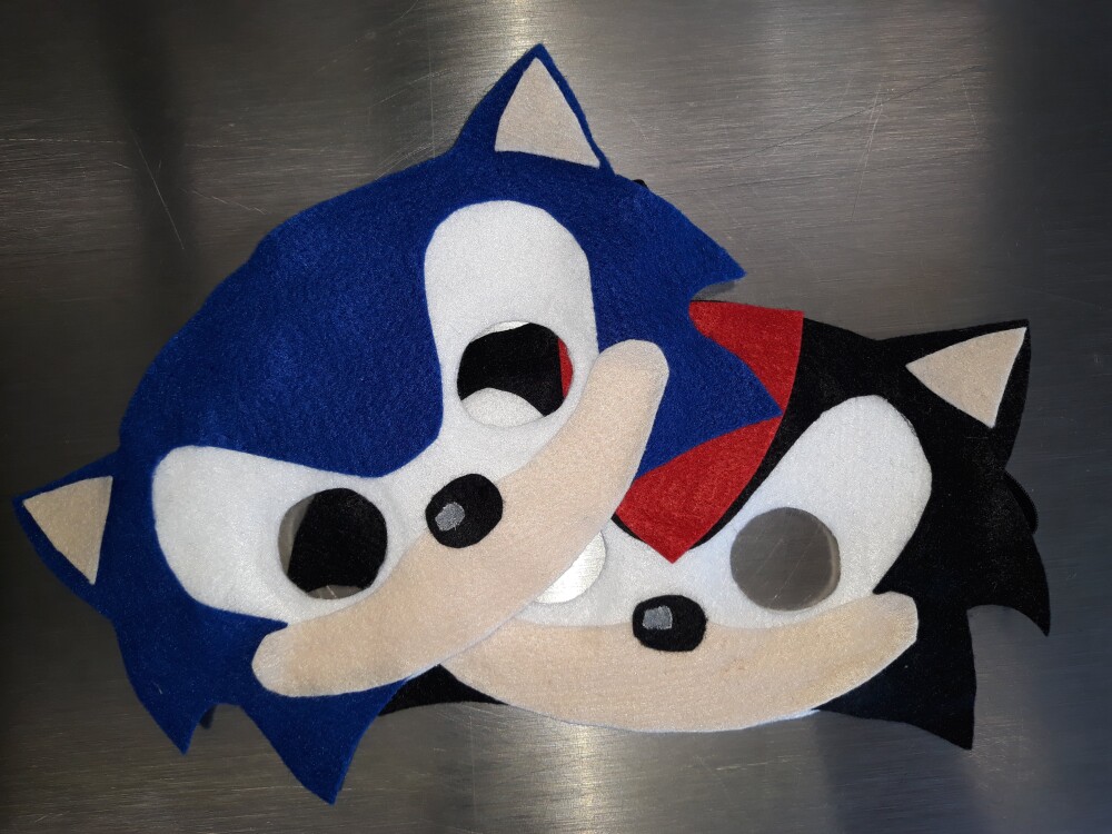 MÁSCARA DE FELTRO SONIC