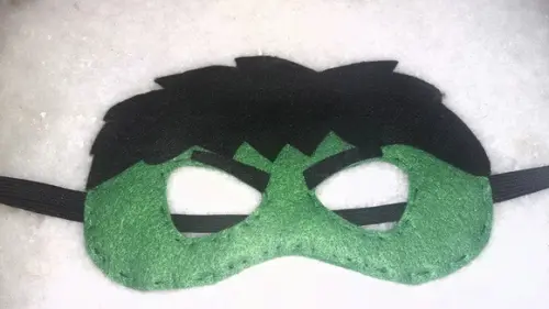 Máscara em Feltro do Hulk