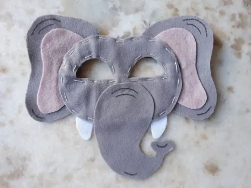 Máscara Feltro Elefante