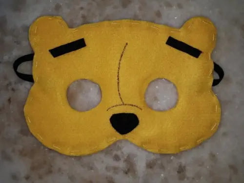 Máscara Feltro Ursinho Pooh