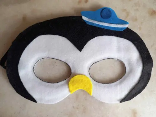 Máscara Feltro Octonautas Pepe Pinguim