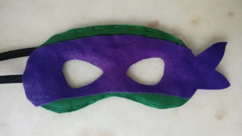 Máscara Feltro Tartaruga Ninja Donatello