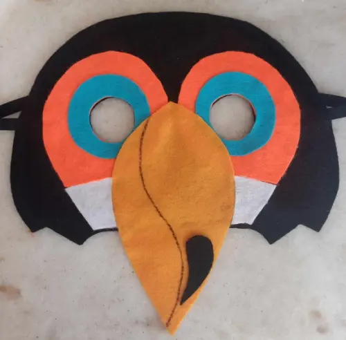 Máscara de Feltro Tucano