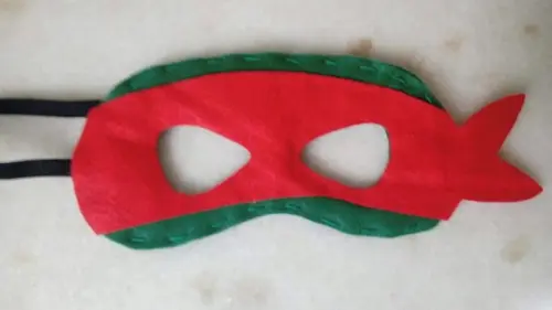 Máscara Feltro Tartaruga Ninja Raphael