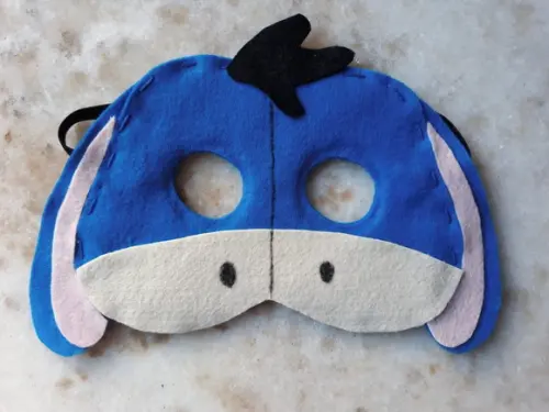 Máscara Feltro Burrinho Bisonho