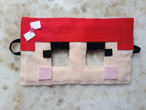 Máscara Minecraft Menina