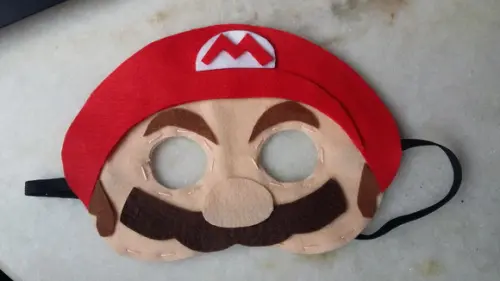 Máscara Feltro Super Mario Bros
