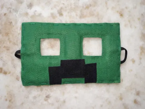 Máscara Feltro Minecraft Creeper