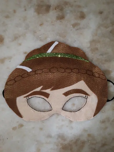 Máscara Feltro Anna Frozen