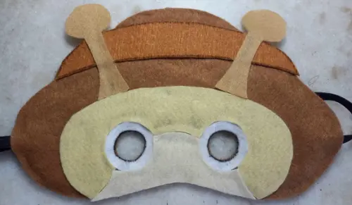 Máscara de Feltro Caracol