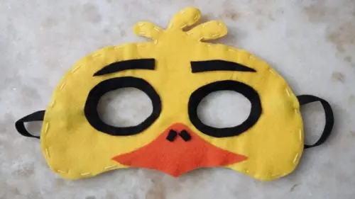 Máscara Feltro Five Night At Freddys Chica