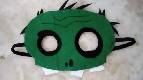 Máscara Feltro Zombies Zumbi