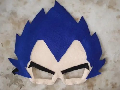 Máscara Feltro Dragon Ball Z Vegeta