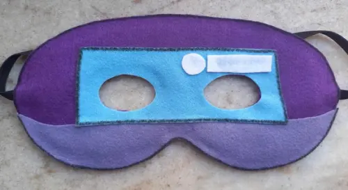 Máscara Feltro Among Us Roxo