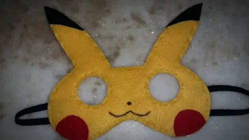 Máscara Feltro Pikachu Pokemon
