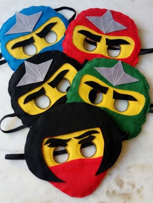Máscara Feltro Ninjago