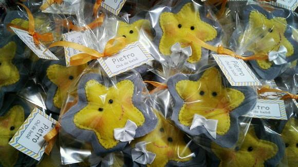 Estrela de Feltro Imã de Geladeira