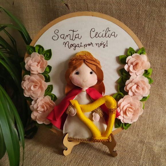 Quadro Bastidor Santa Cecília