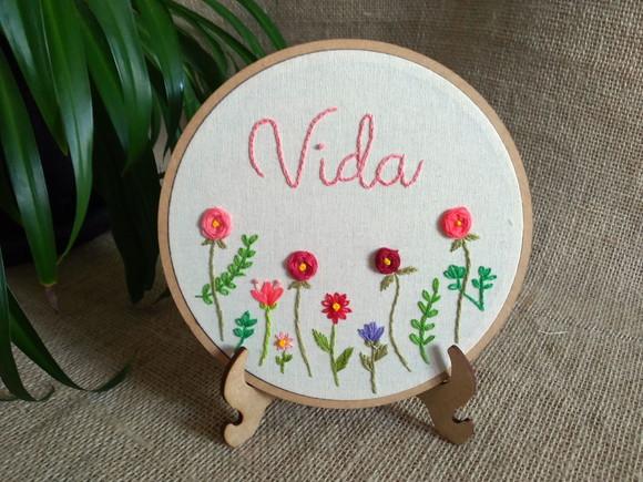 Vida - Bordado Livre