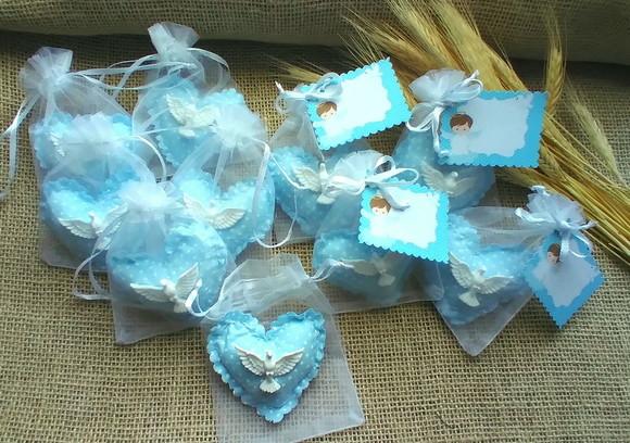 Kit 10 Lembrancinhas de Batizado Divino no Coração