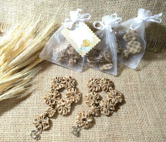 Kit 6 Lembrancinhas para Batizado - Mini Terço Promoção