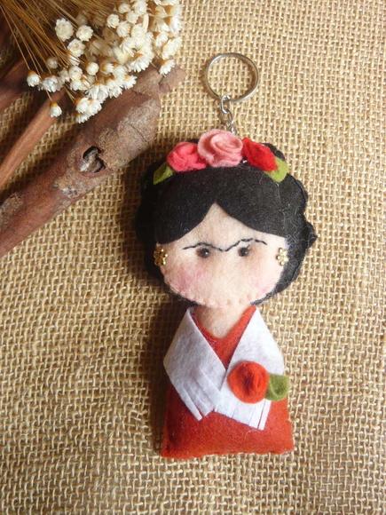 Chaveiro Frida Kahlo - Kit com 6 Peças