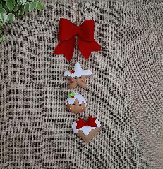 Enfeite de Natal Derretidinhos com 3 Biscoitos